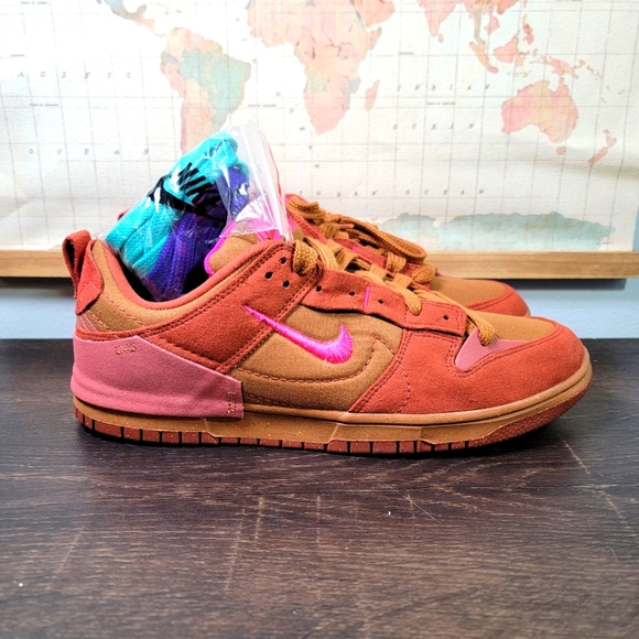 BRAND NEW Nike Dunk Low Disrupt 2 Desert Bronze Pink Prime Men's Size 10.5 - Picture 4 of 7